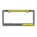 Gray Plastic License Plate Frame w/Raised Imprint